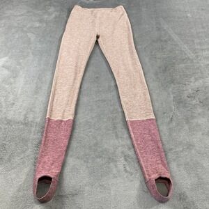 Outdoor Voices Stirrup Leggings‎ Colorblock Pink Beige Athletic Workout Size S